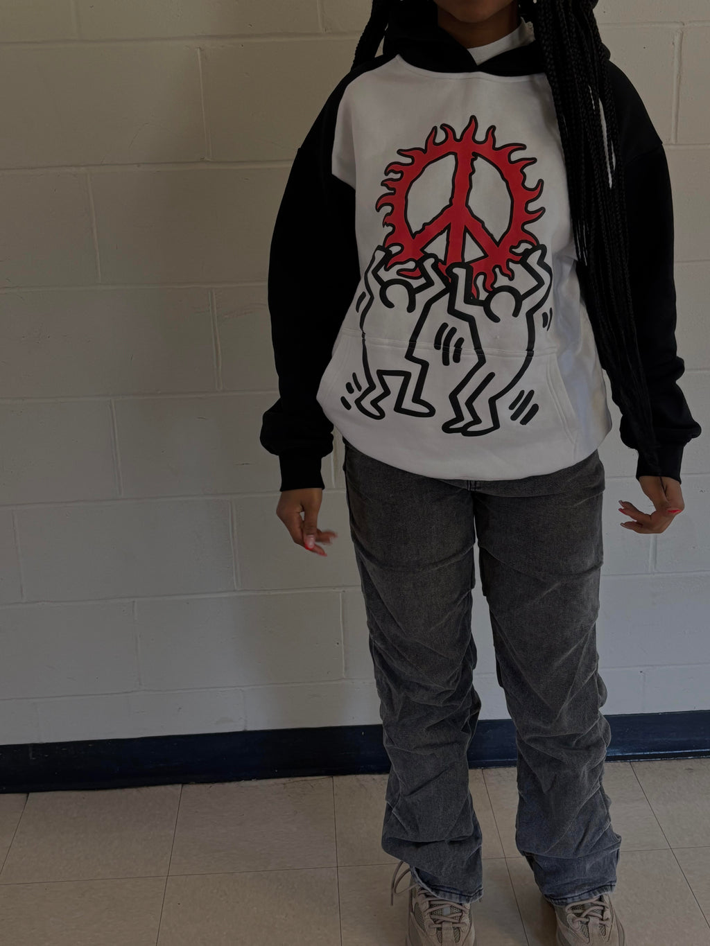 "Hold Your Peace Hoodie" White