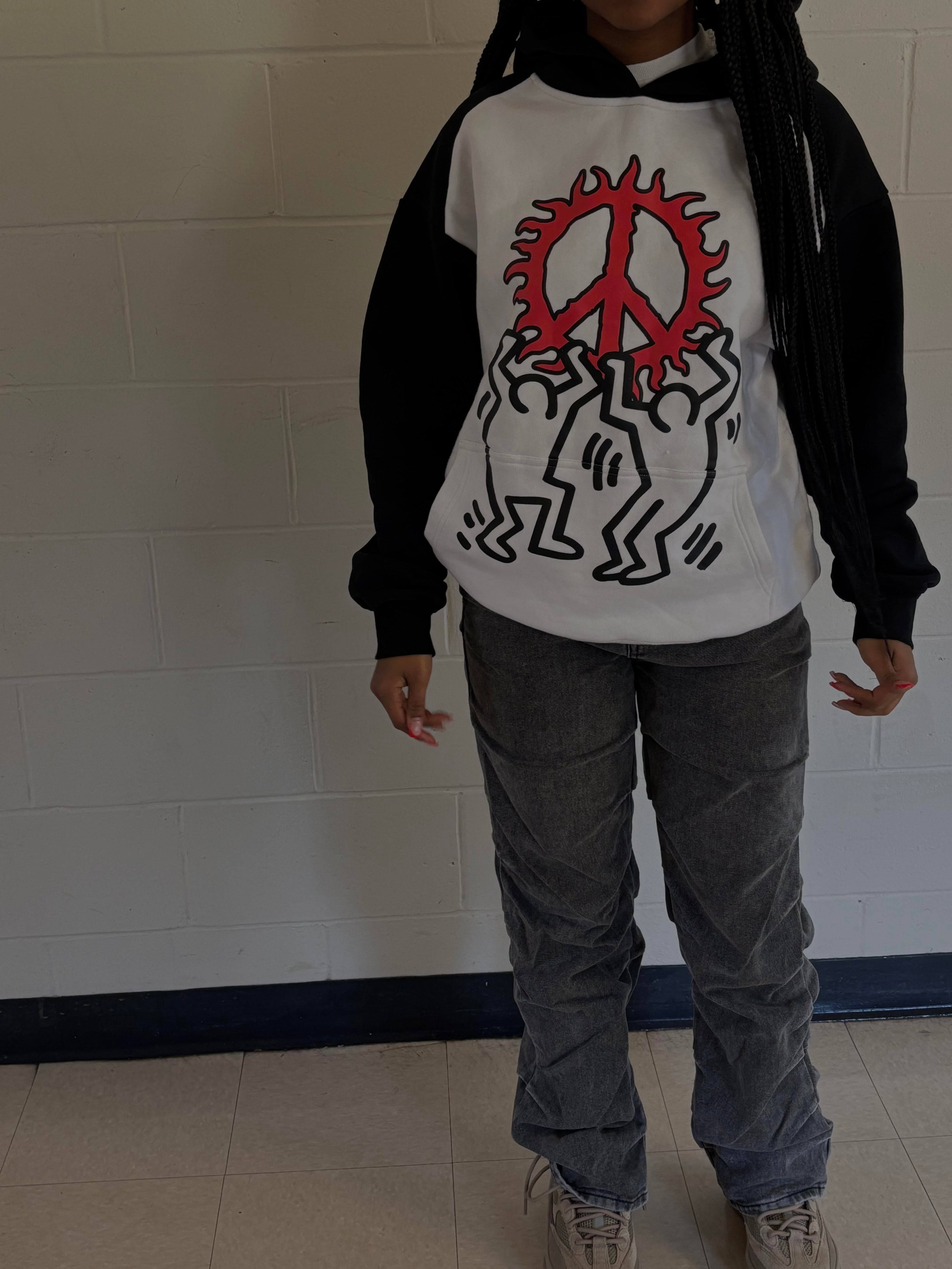 "Hold Your Peace Hoodie" White